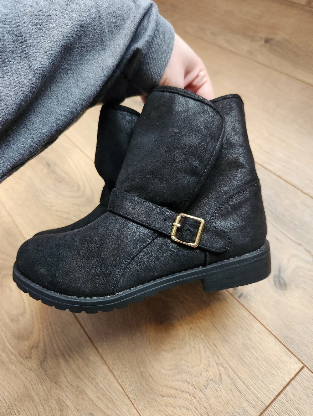 Size 3 Girls Black Boots